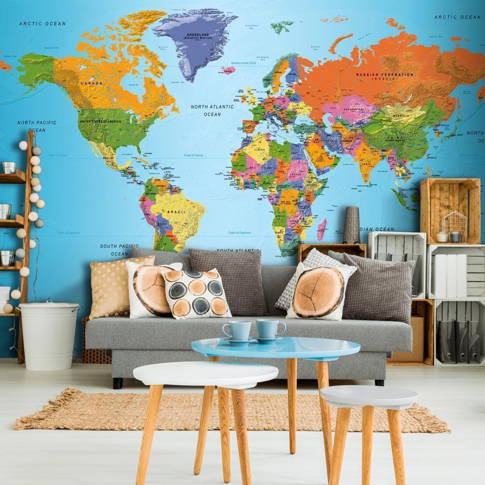 Verdenskartet: Fargerik geografi