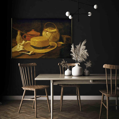 Stilleben med gul stråhatt (Vincent Van Gogh)