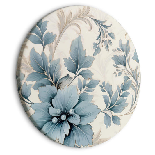 Turkise blomster i retro-atmosfære: Floristiske ornamenter