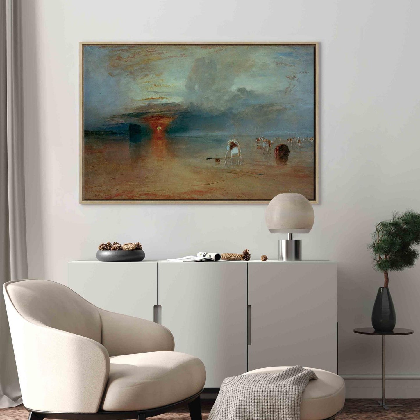 Calais-stranden, lavvann
