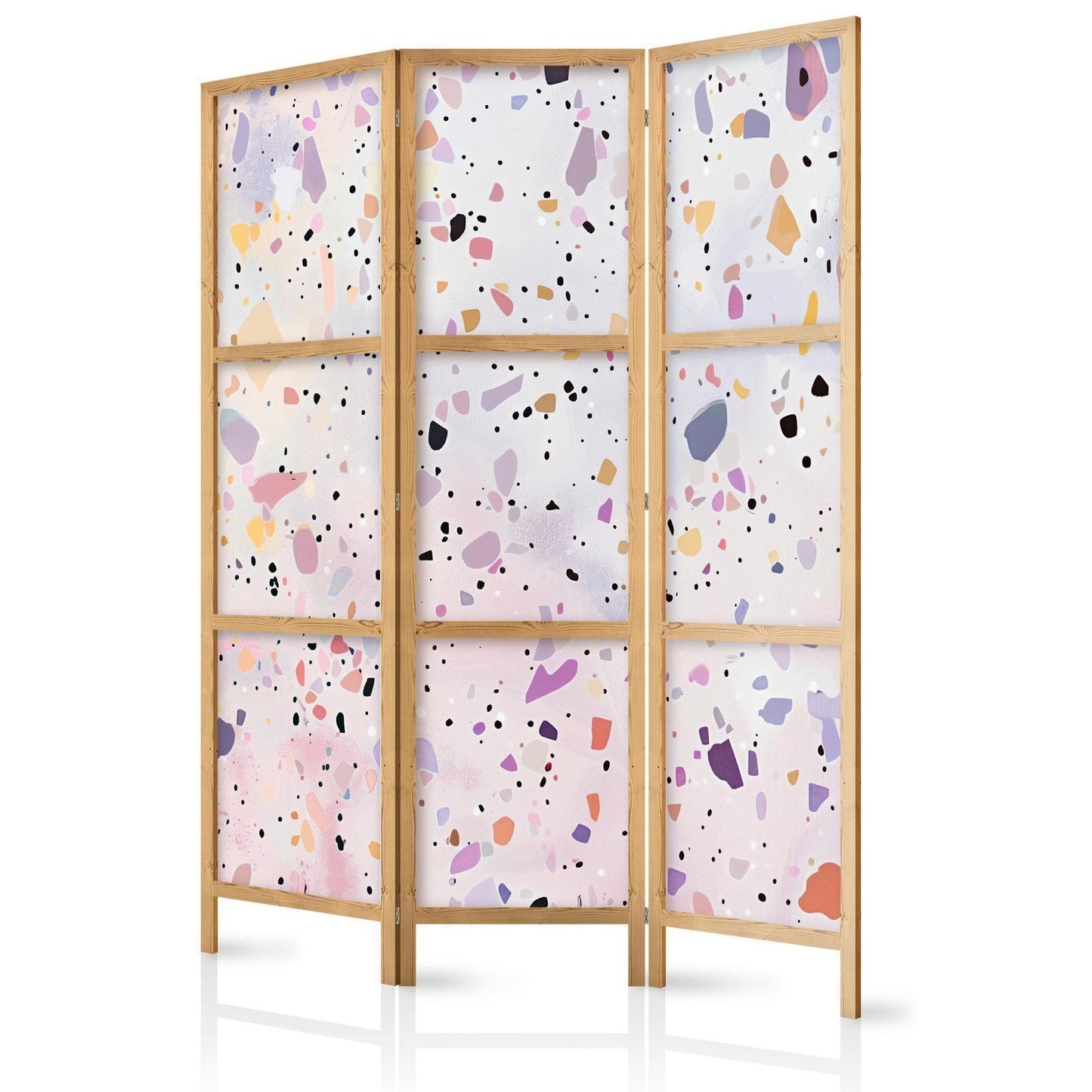 Terrazzo i konfettistil - lilla-rosa - fargerikt mønster
