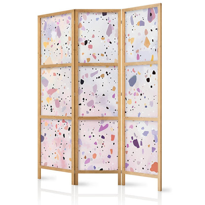 Terrazzo i konfettistil - lilla-rosa - fargerikt mønster