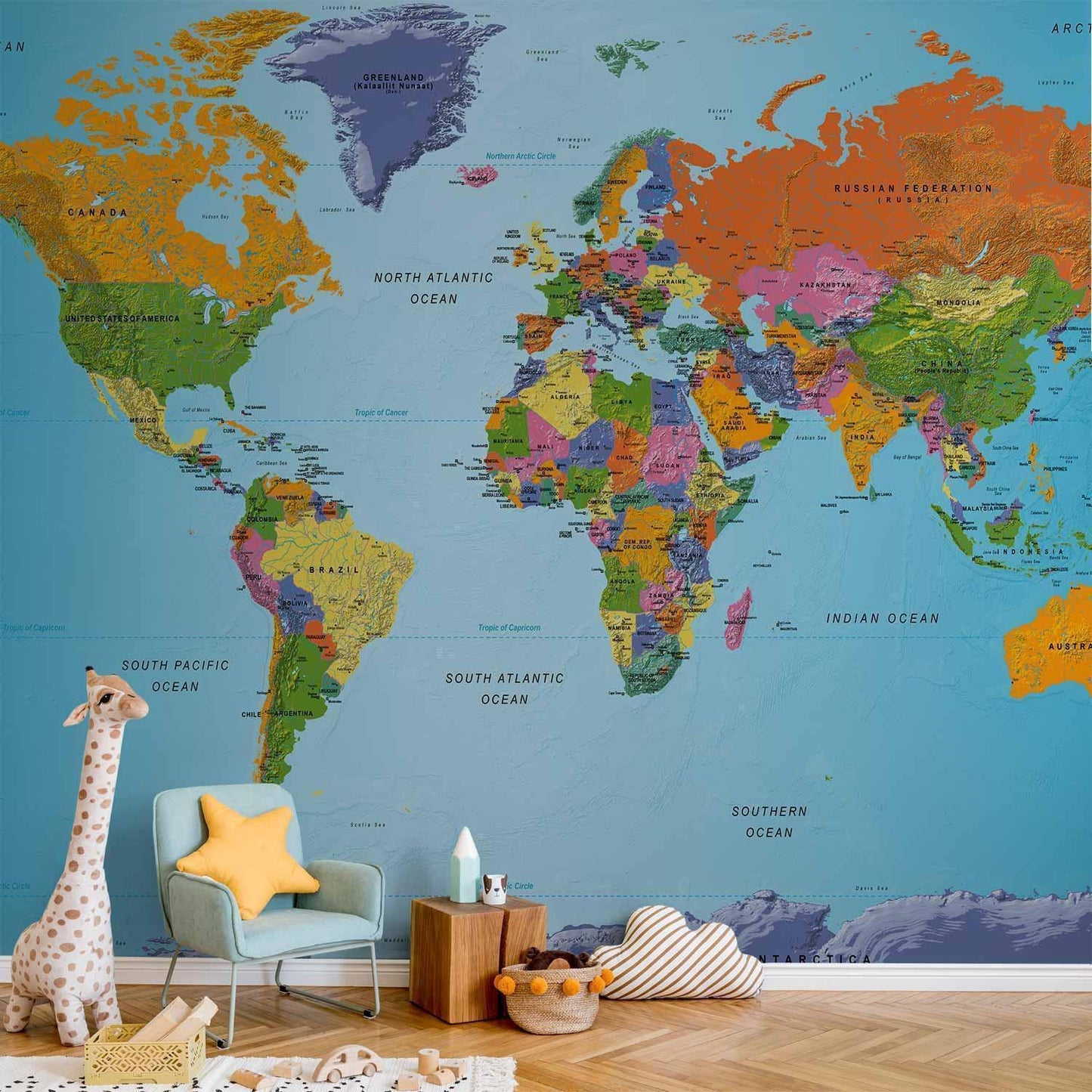 Verdenskartet: Fargerik geografi