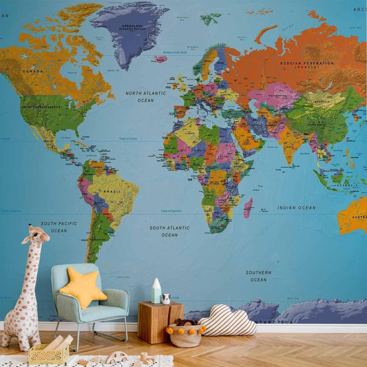 Verdenskartet: Fargerik geografi