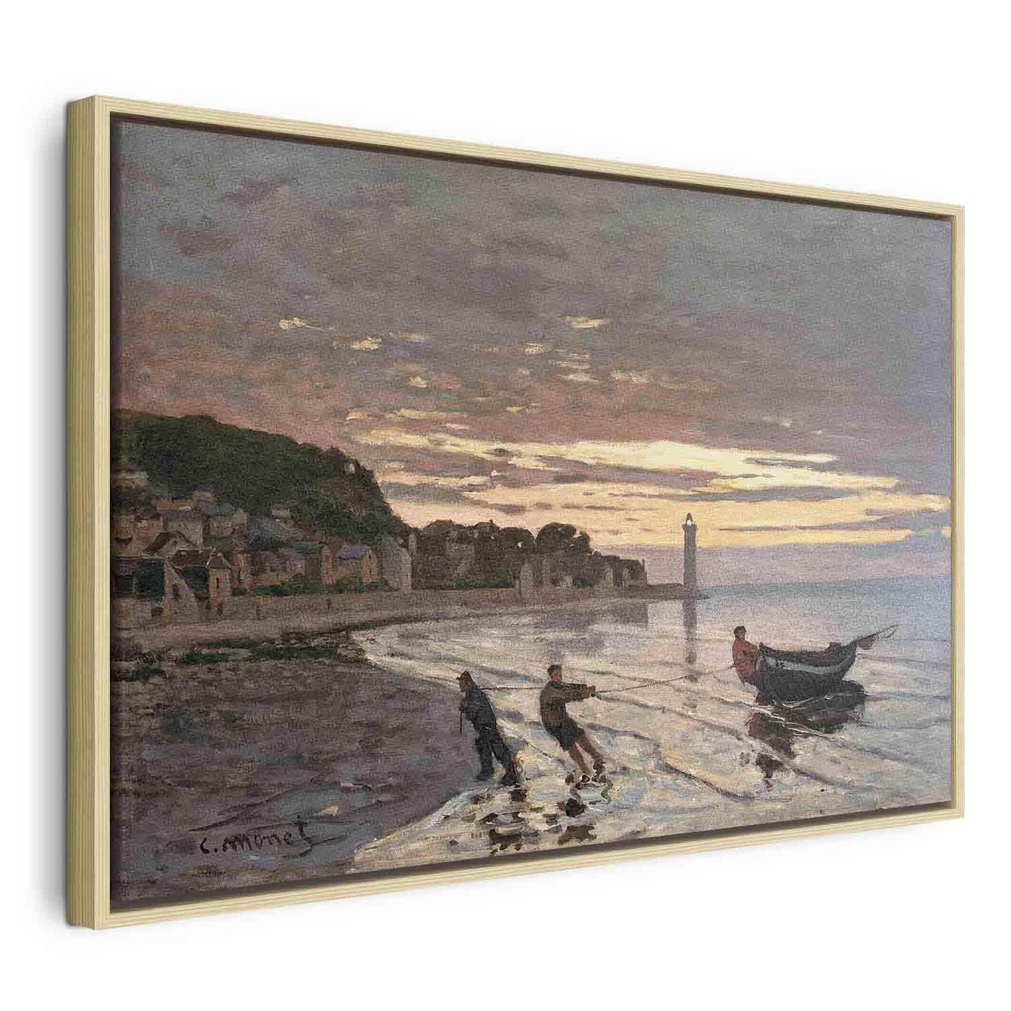 Å dra en båt på land, Honfleur