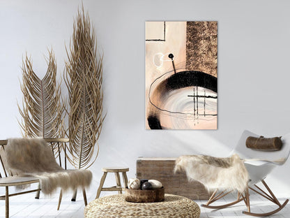 Kunst av former (1-delt) - Håndmalt abstrakt kunstverk