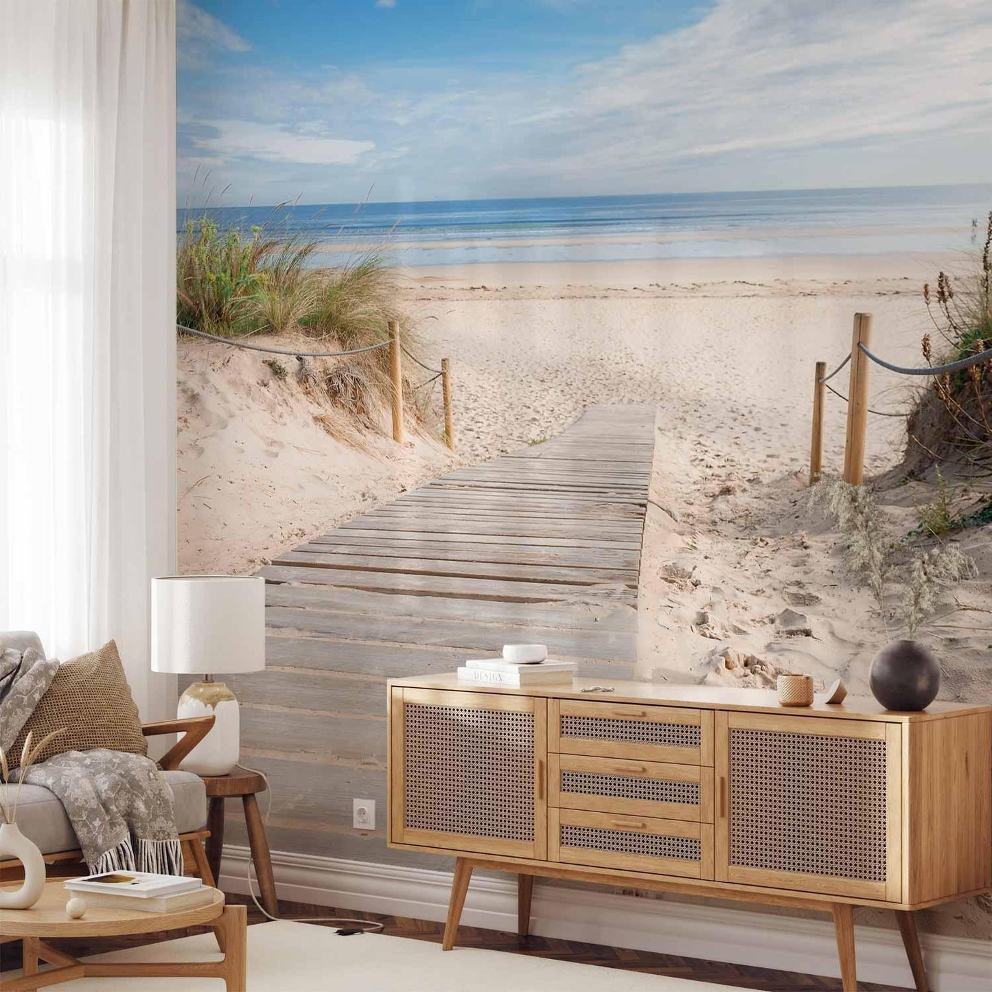 På stranden