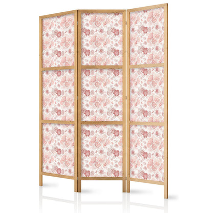 Rosa blomstring - Blomster i varme farger på hvit bakgrunn