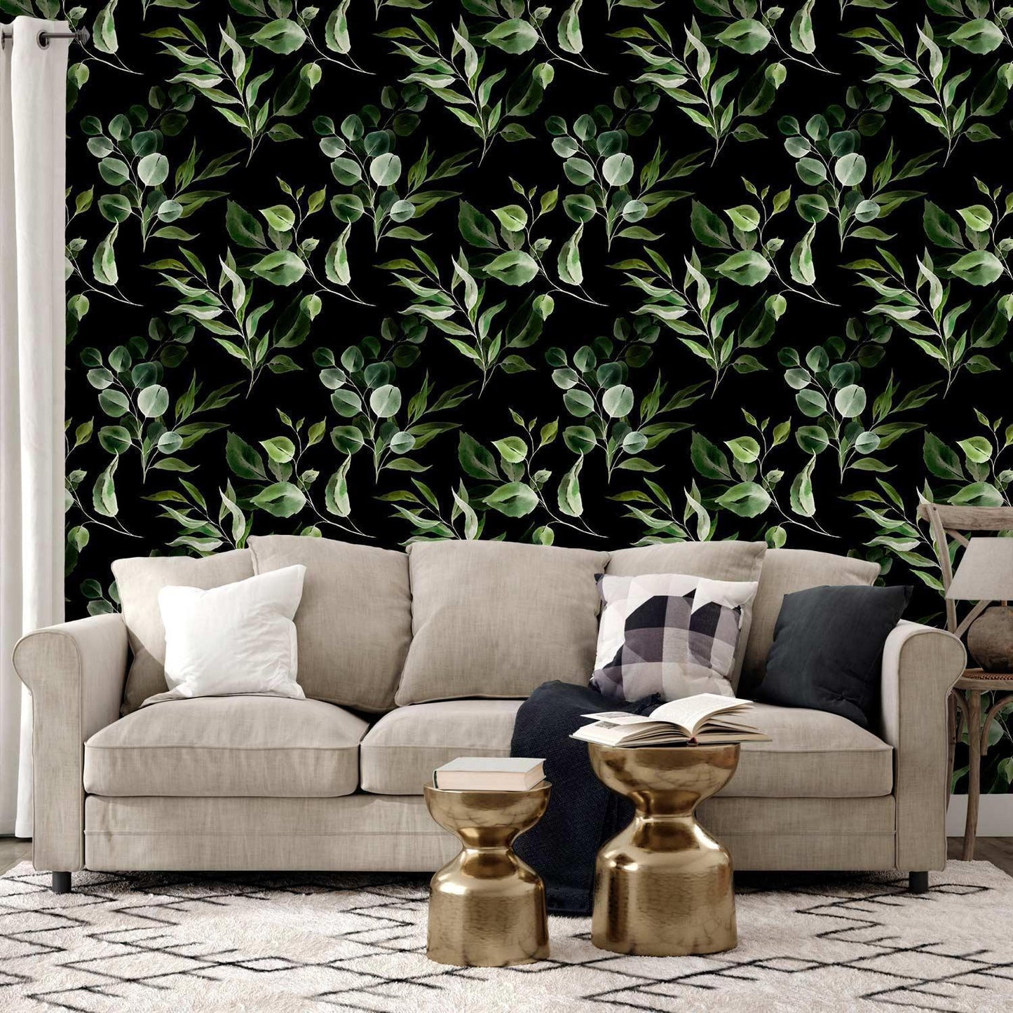 Bukett med grønne planter
