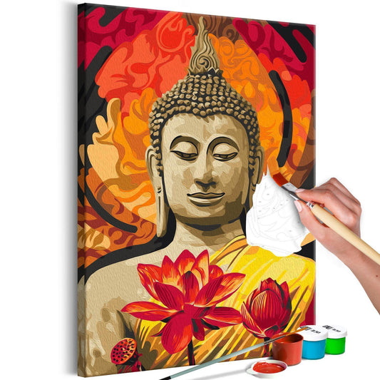 Flammende Buddha